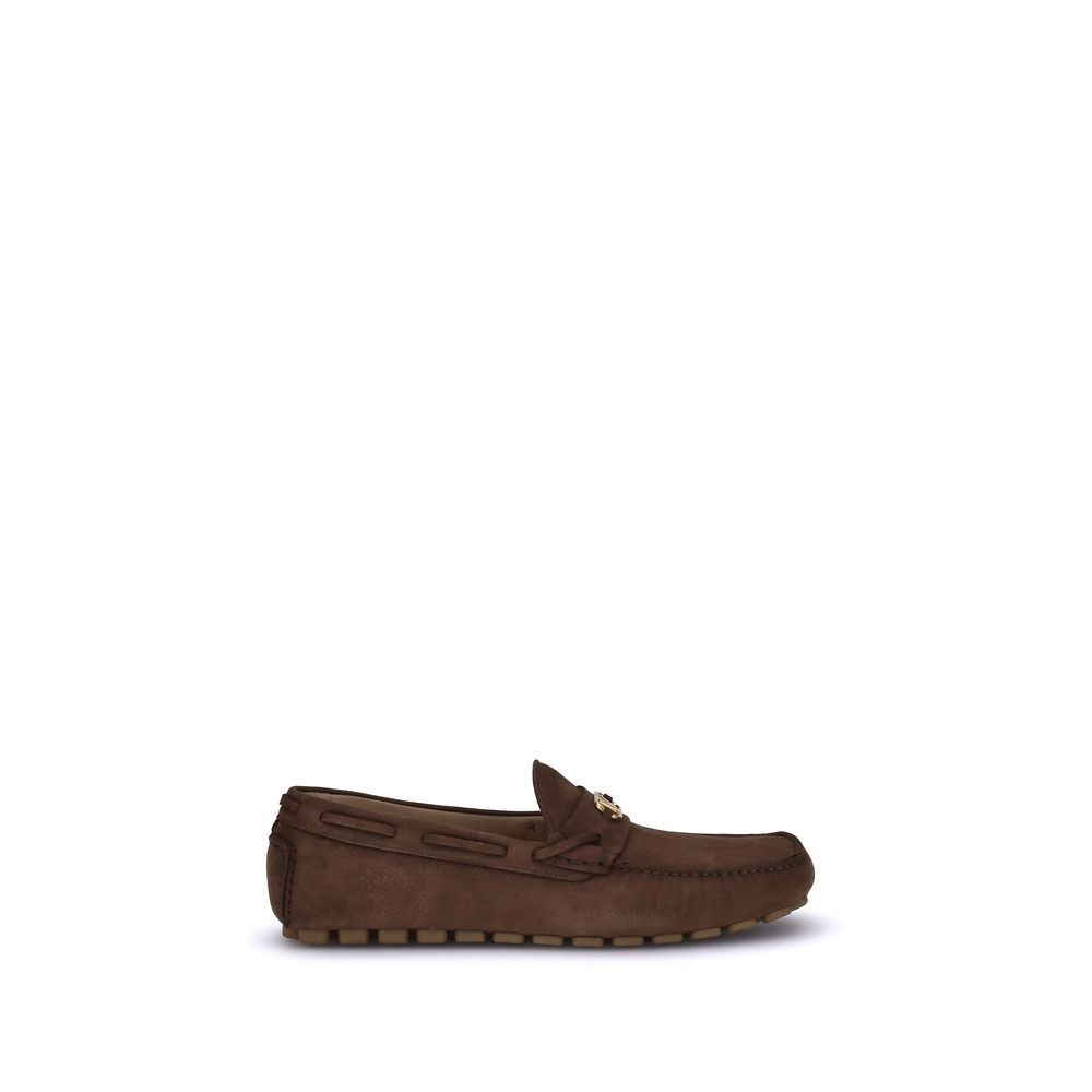 Valentino Garavani Brown Rubber Slip-On Men's Loafers