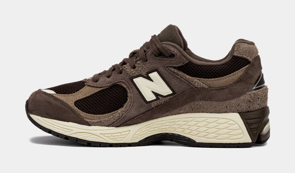 Exclusive Shoe Palace x New Balance 2002R Volcanic Rocks Mens Running Shoes (Brown) — 4 — Side View