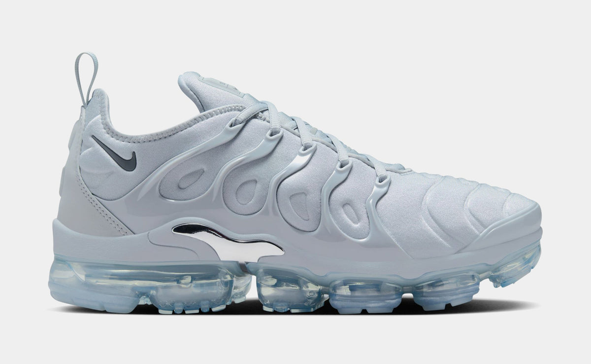 Exclusive Air Vapormax Plus Mens Running Shoes (Cool Grey/Dark Grey/Metallic Silver) — 7 — Front View