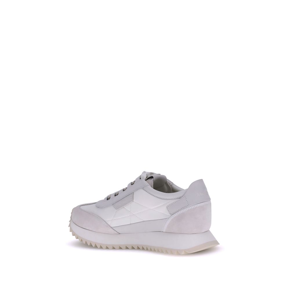 Moncler White Polyamide Low Top Men's Sneakers