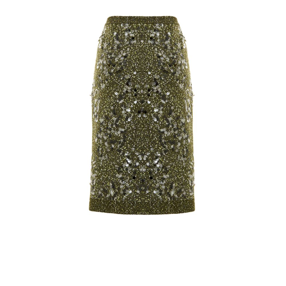 Gucci Green Viscose Mini Women's Skirt