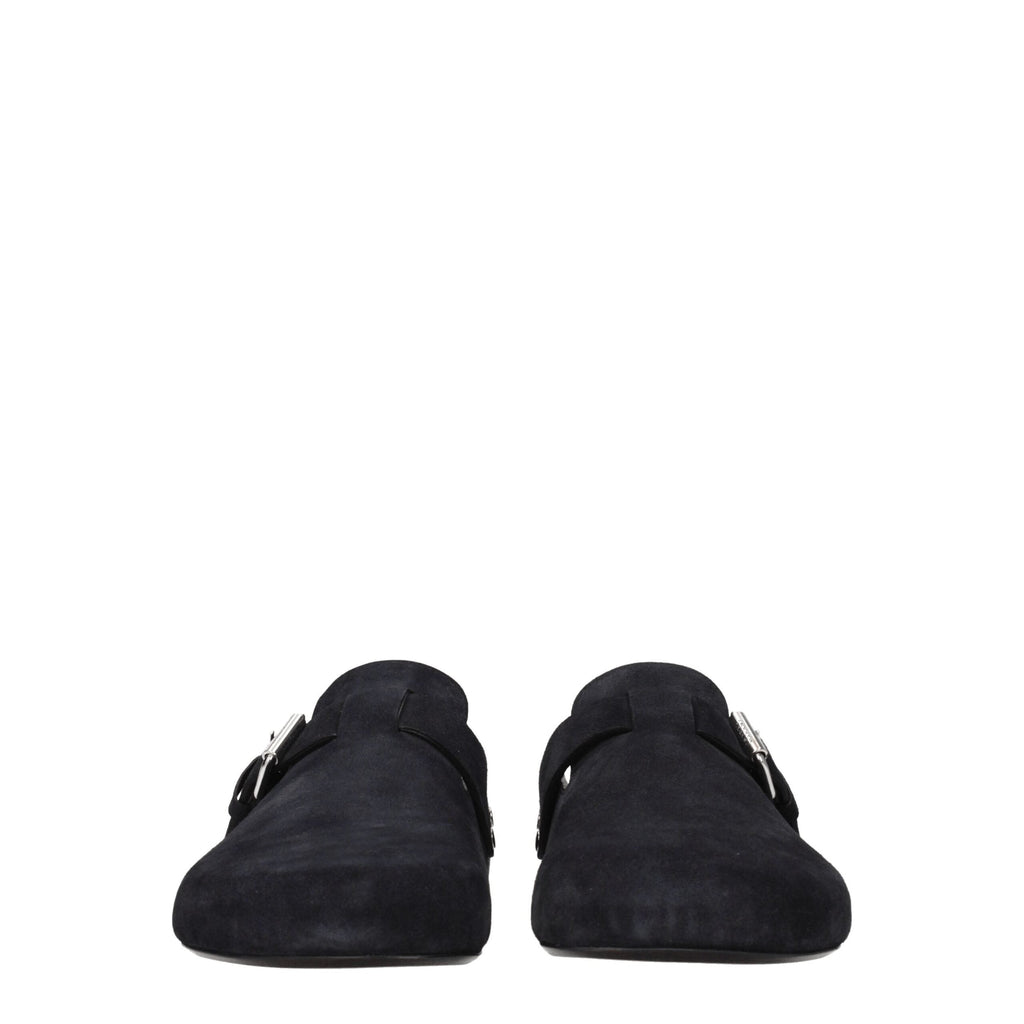 Isabel Marant Black Leather Men's Slippers