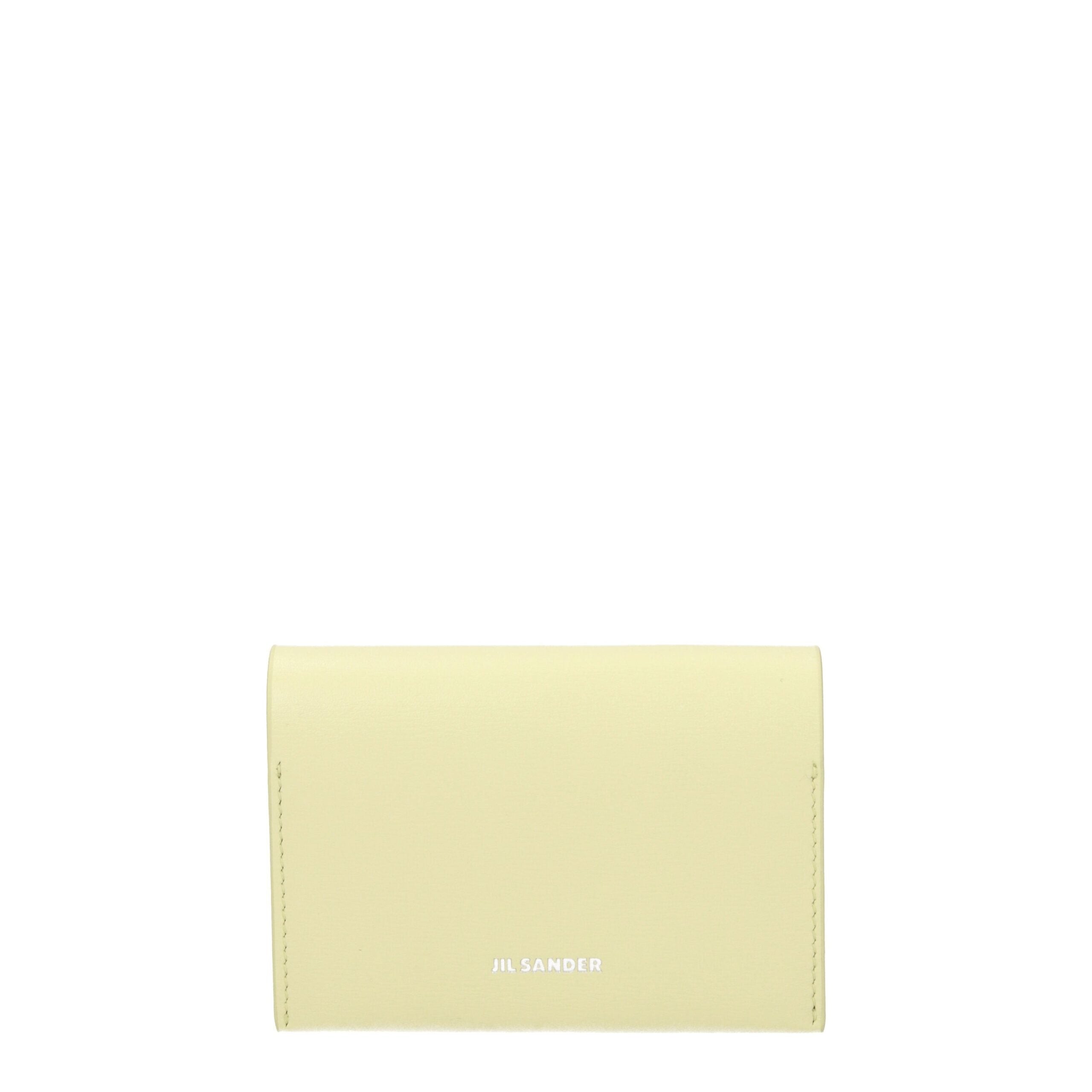 Jil Sander Yellow Leather Women's Cardholder