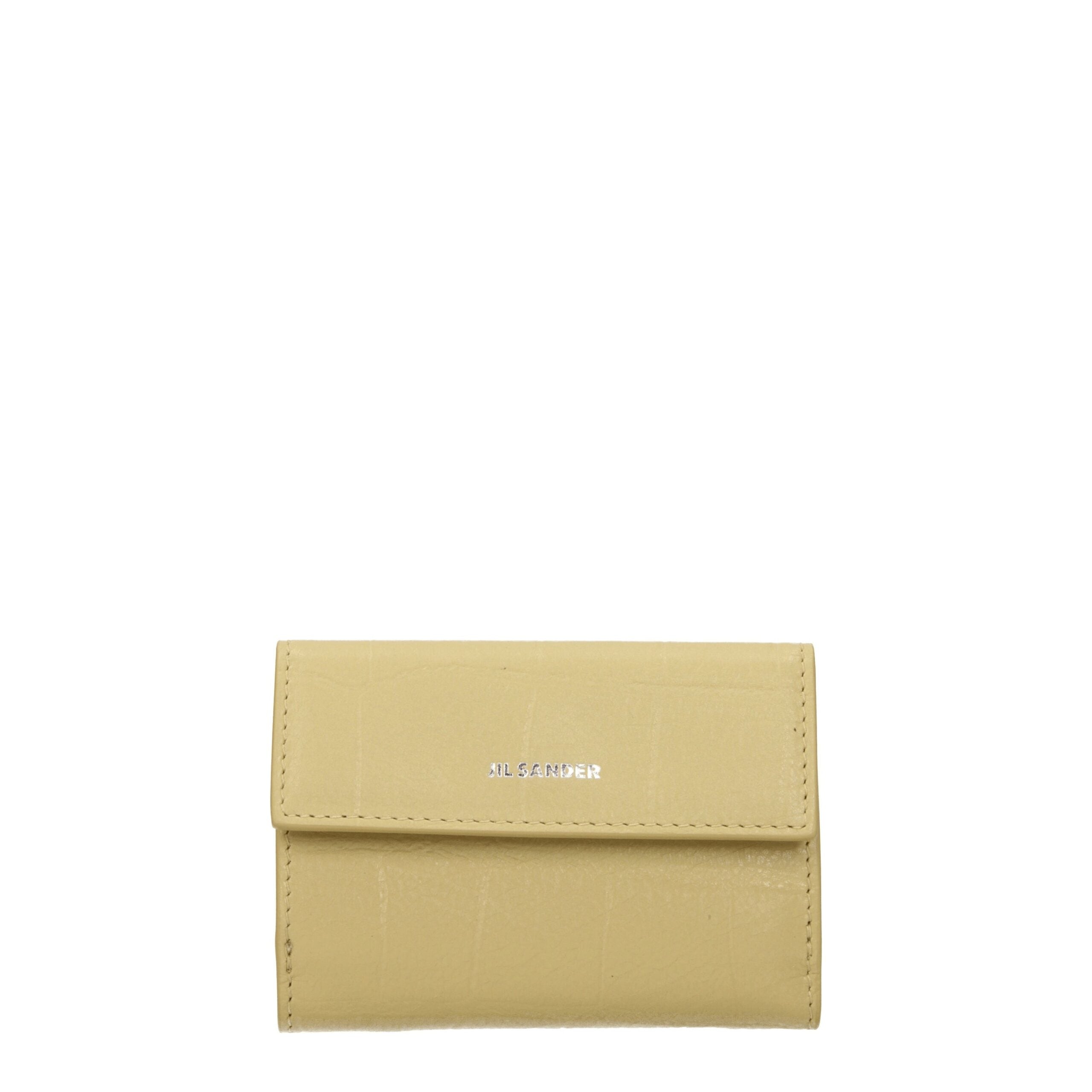 Jil Sander Yellow Leather Women's Wallet