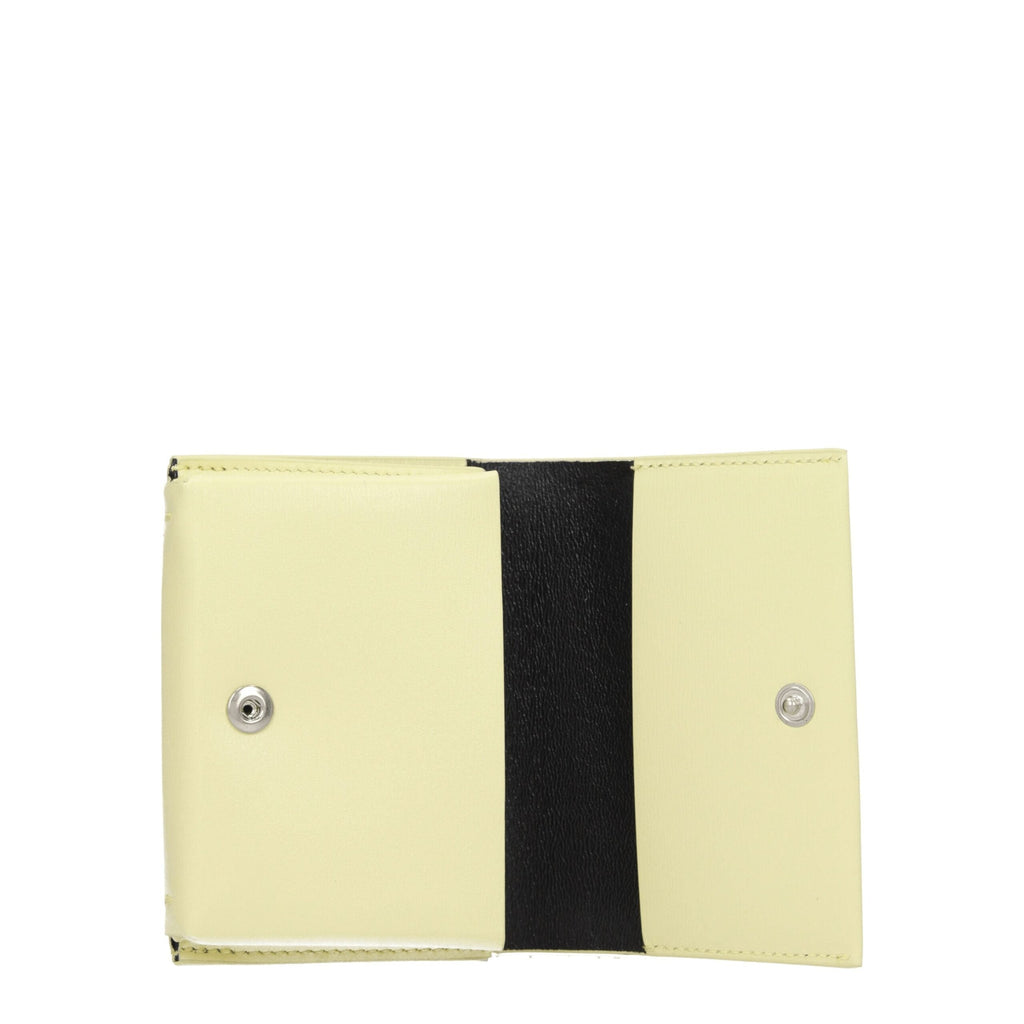 Jil Sander Yellow Leather Women's Cardholder