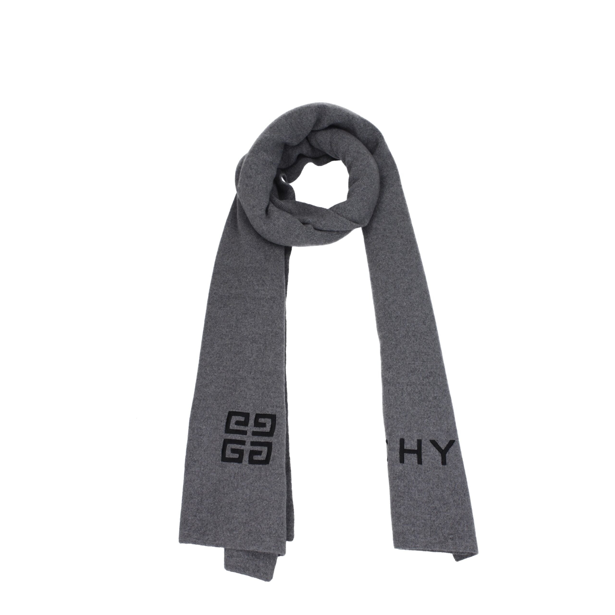 Givenchy Gray Wool Men's Scarf