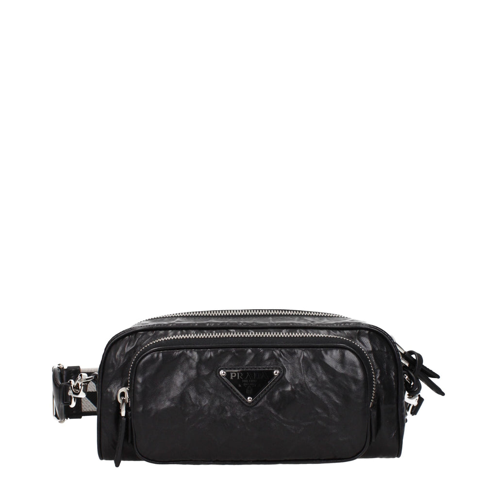 Prada Black Leather Crossbody Women's Bag