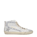 Golden Goose White Leather High Top Women's Sneakers
