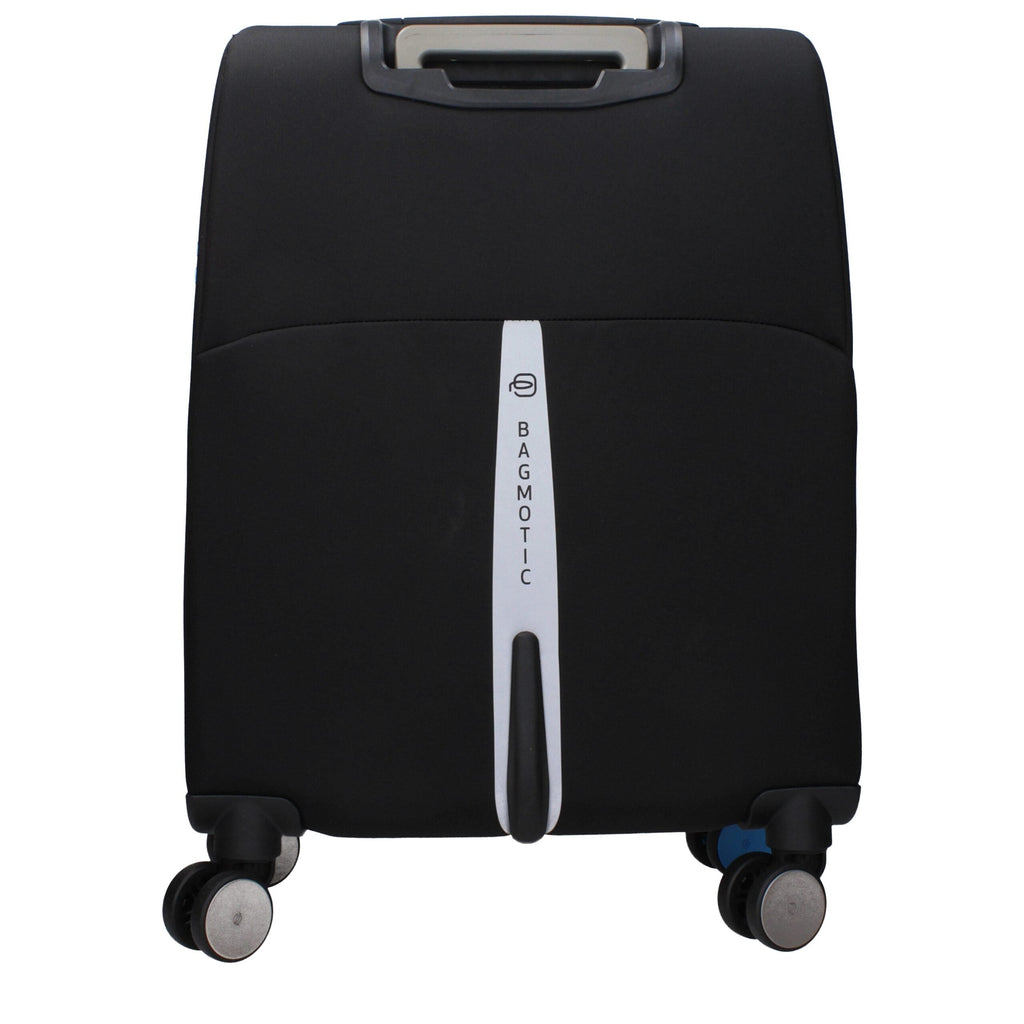 Piquadro Black Fabric Luggage And Men's Travel