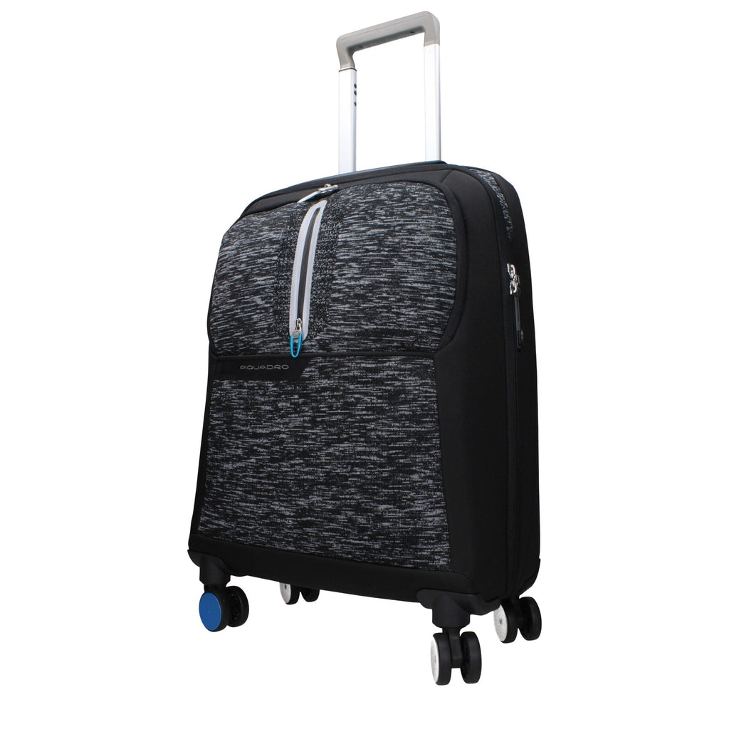 Piquadro Black Fabric Luggage And Men's Travel