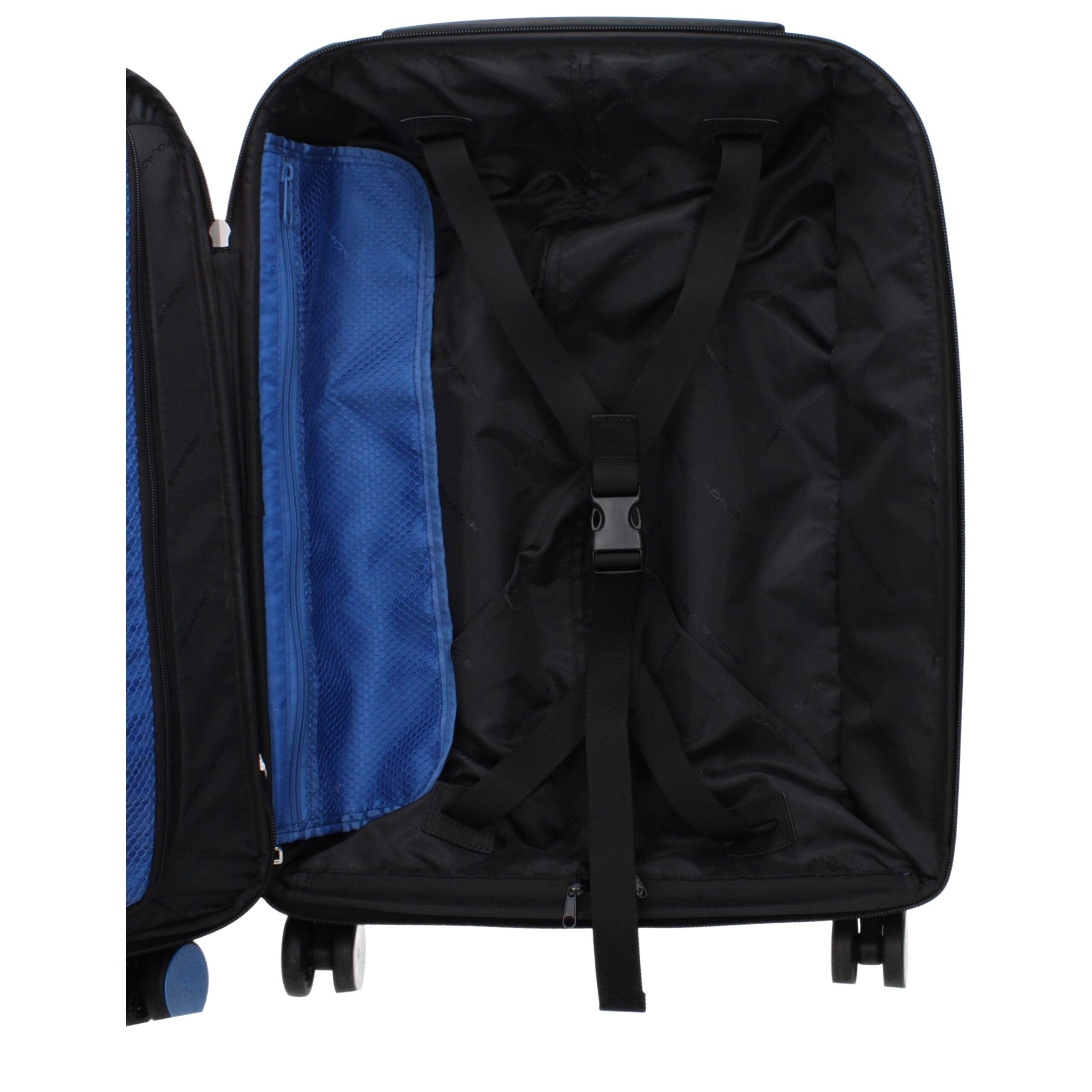 Piquadro Black Fabric Luggage And Men's Travel
