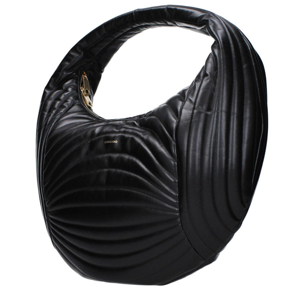 Salvatore Ferragamo Black Leather Women's Handbag
