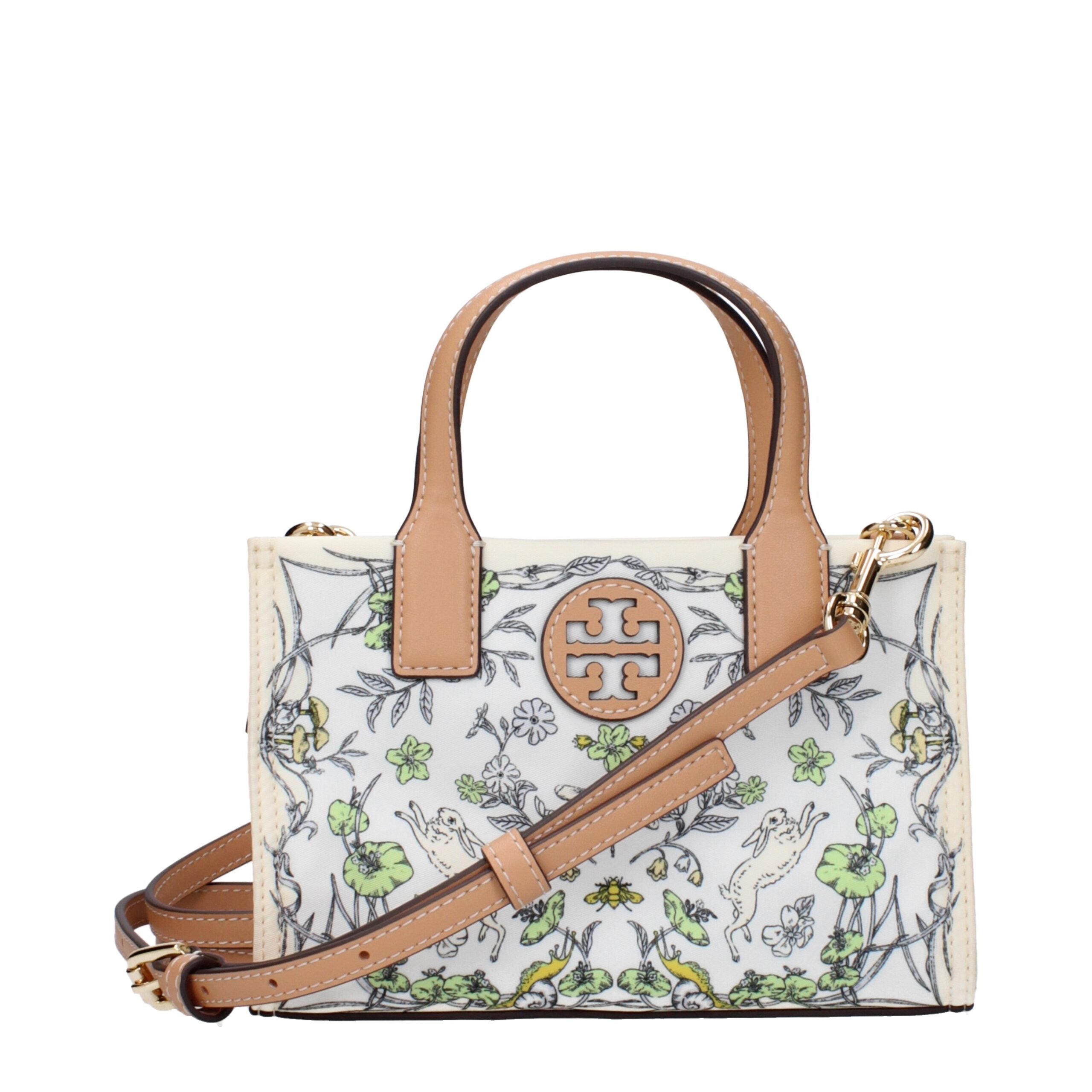 Tory Burch Beige Fabric Women's Handbag