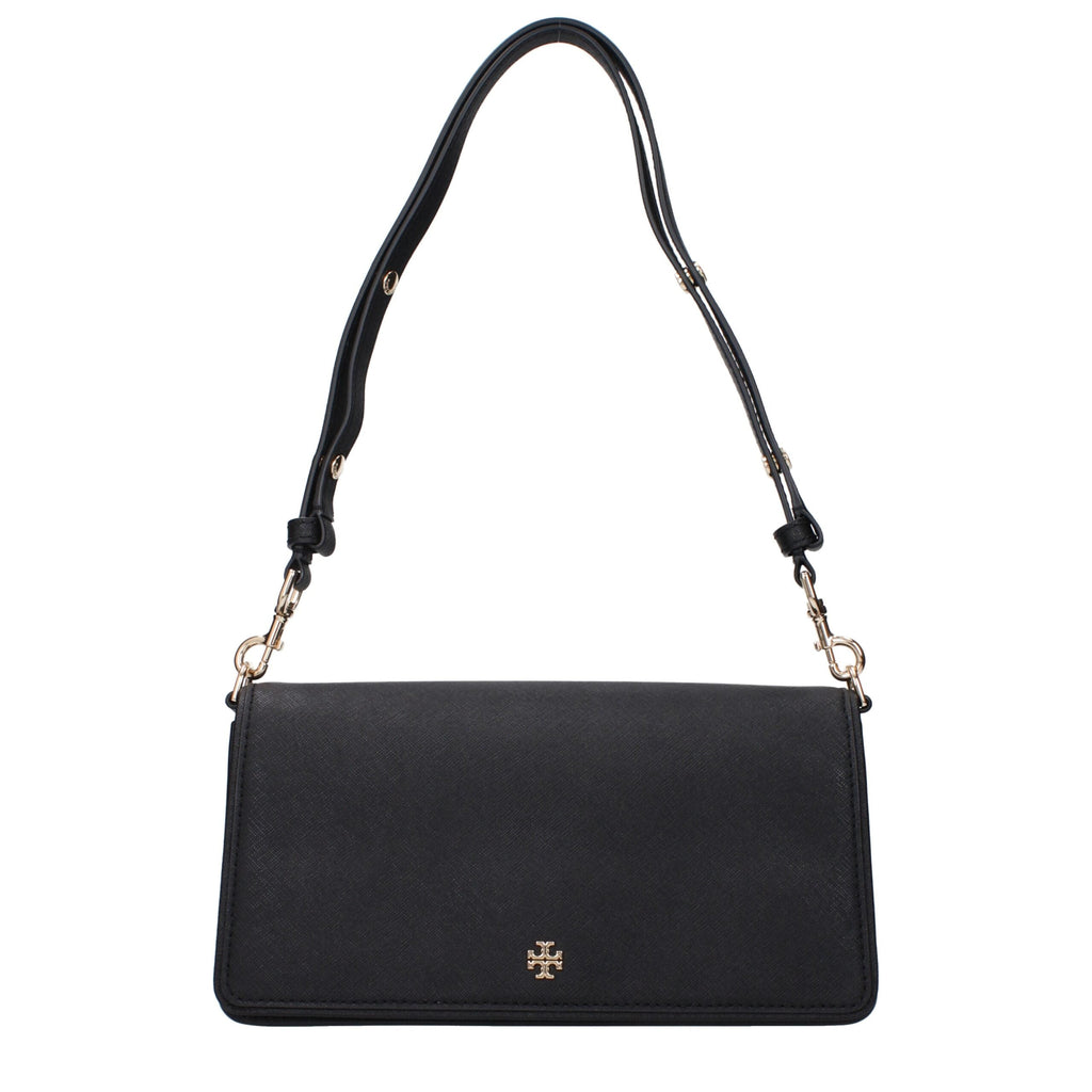 Tory Burch Black Leather Shoulder Women's Bag