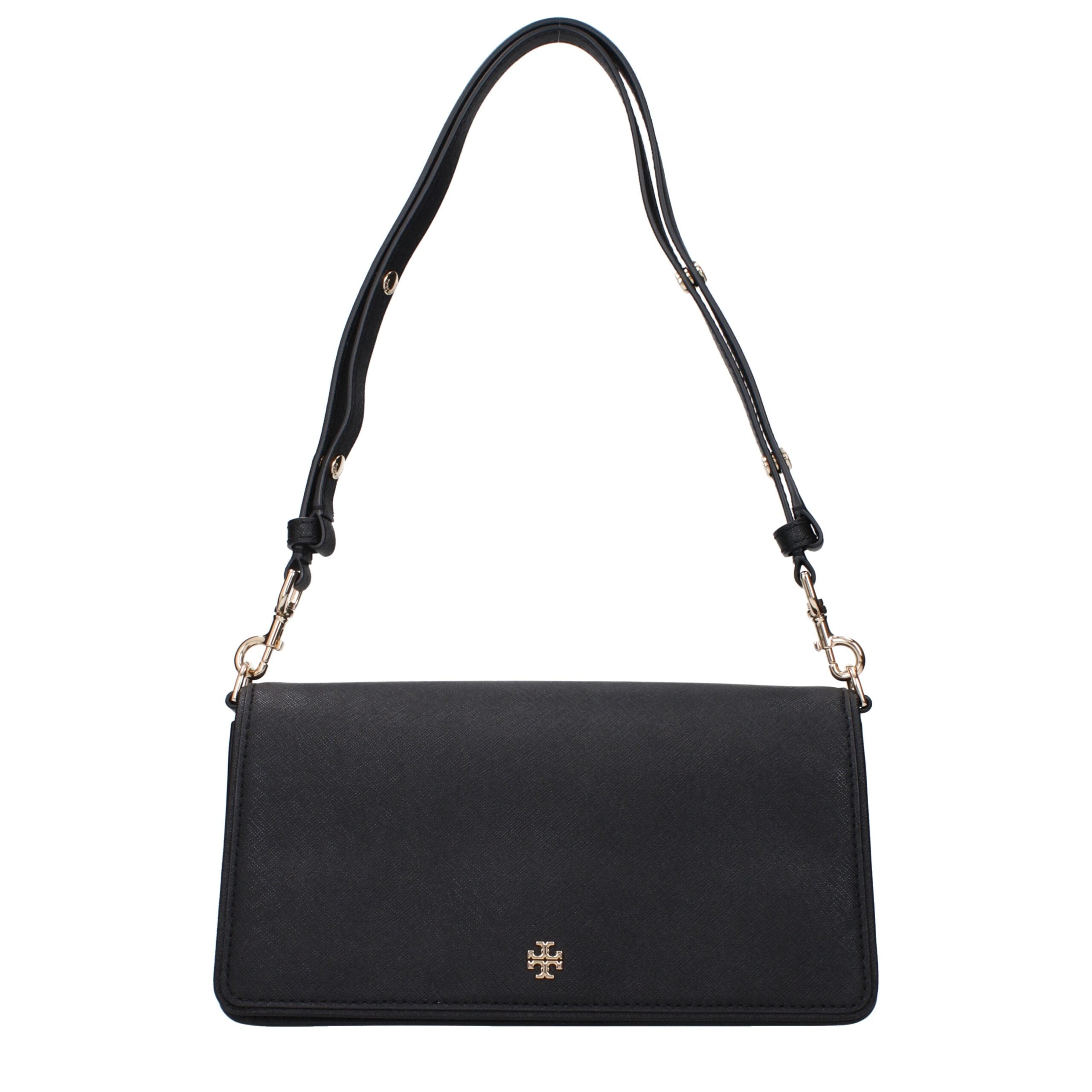 Tory Burch Black Leather Shoulder Women's Bag