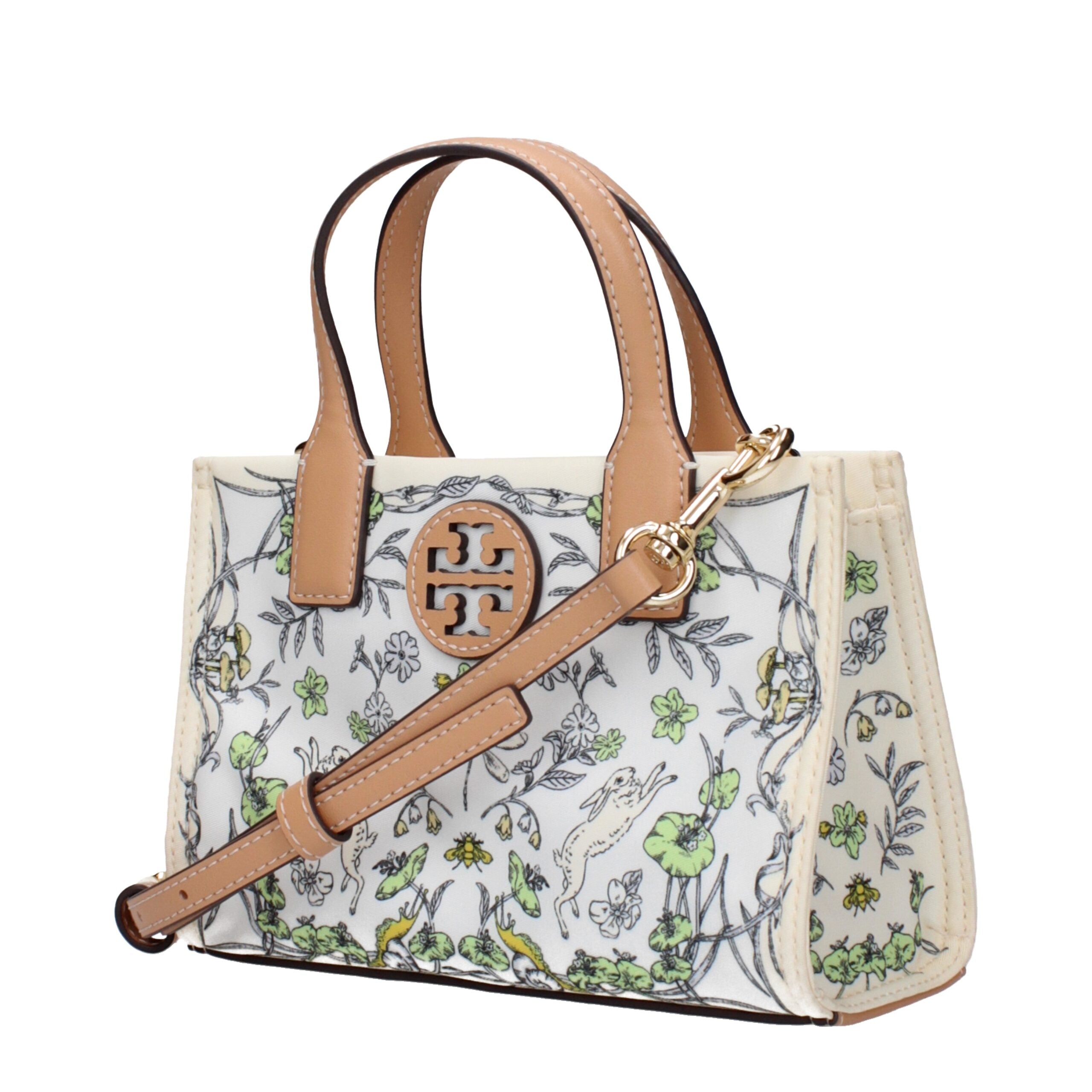 Tory Burch Beige Fabric Women's Handbag