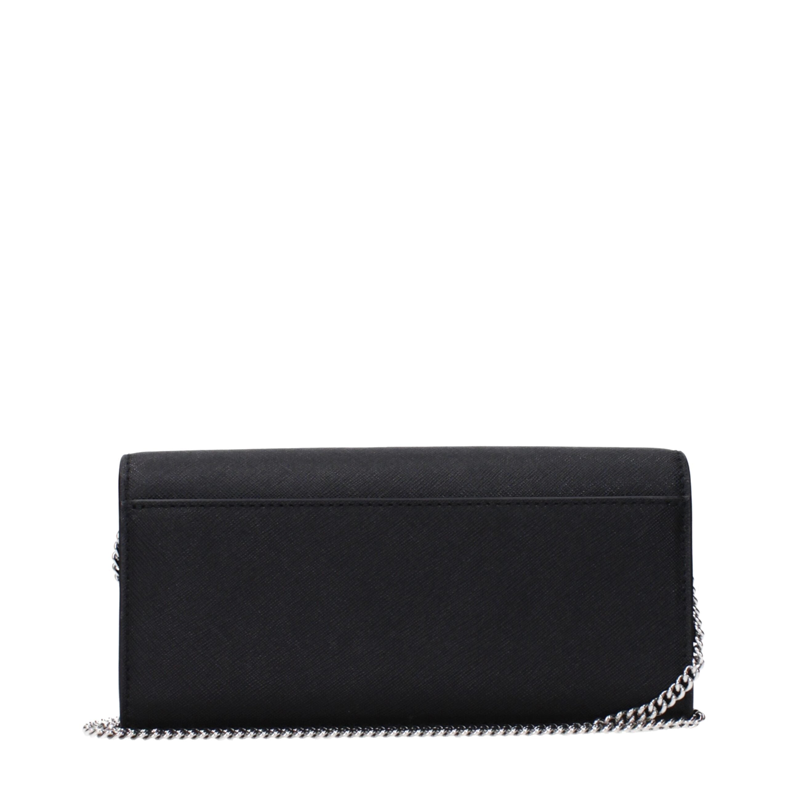 Tory Burch Black Leather Clutch Women's Bag