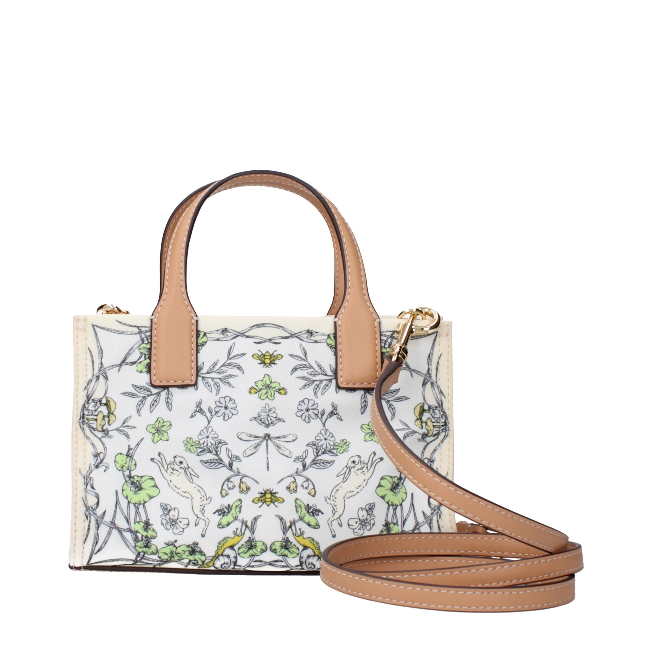 Tory Burch Beige Fabric Women's Handbag