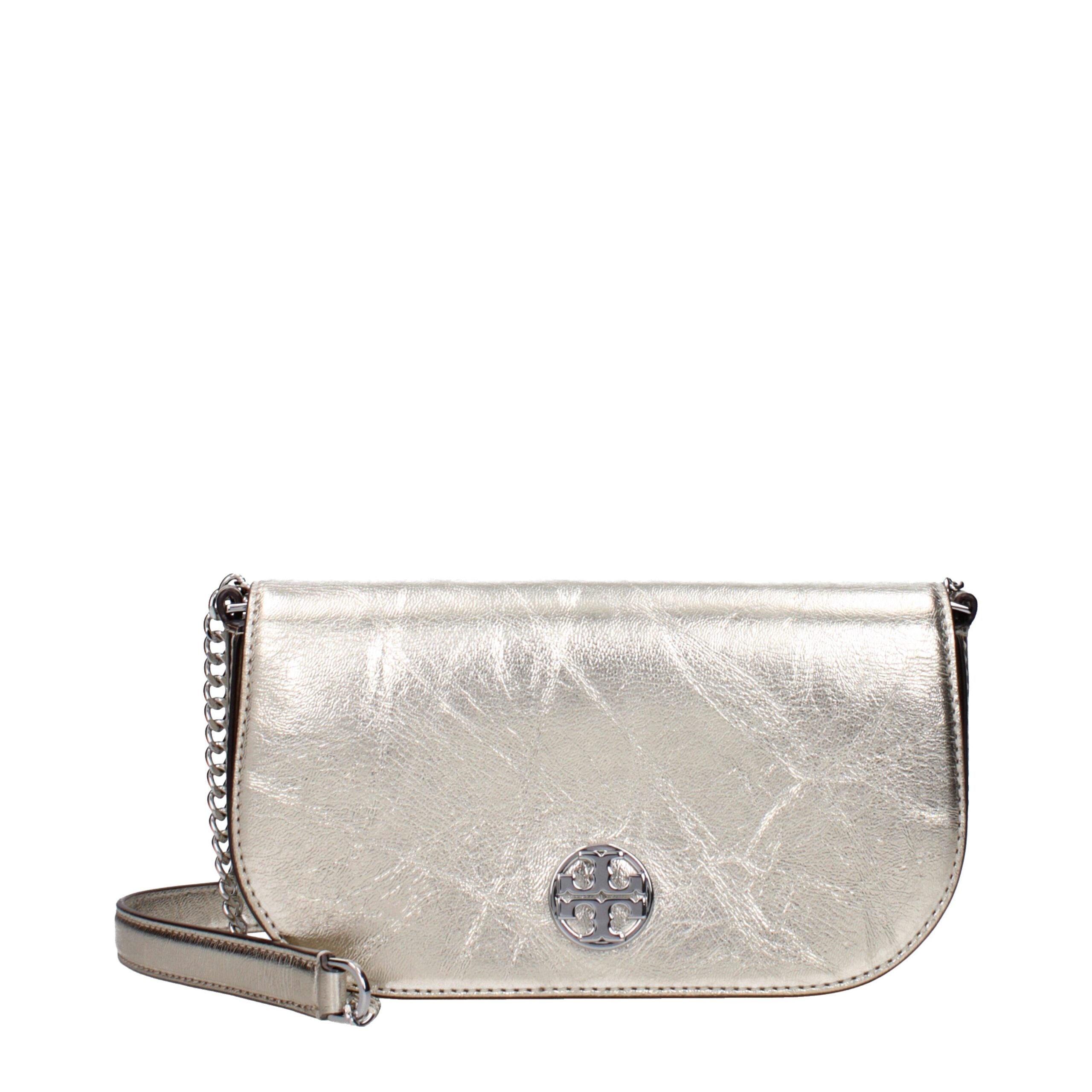 Tory Burch Gold Leather Crossbody Women's Bag