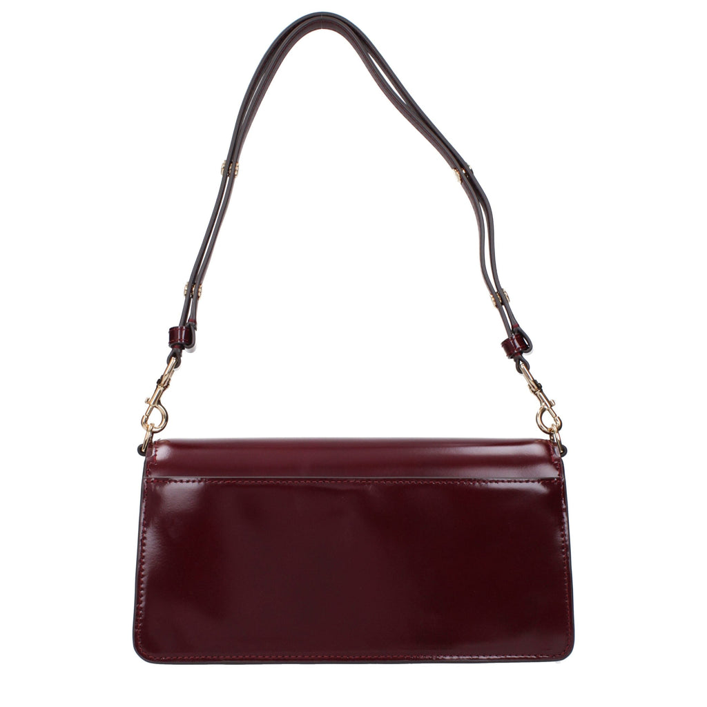 Tory Burch Red Leather Shoulder Women's Bag