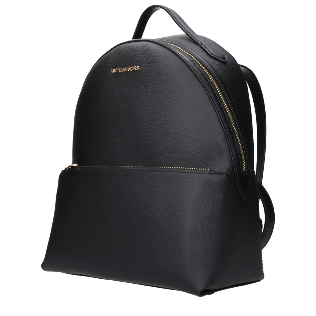 Michael Kors Black Leather Women's Backpack