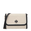 Tory Burch Beige Fabric Clutch Women's Bag