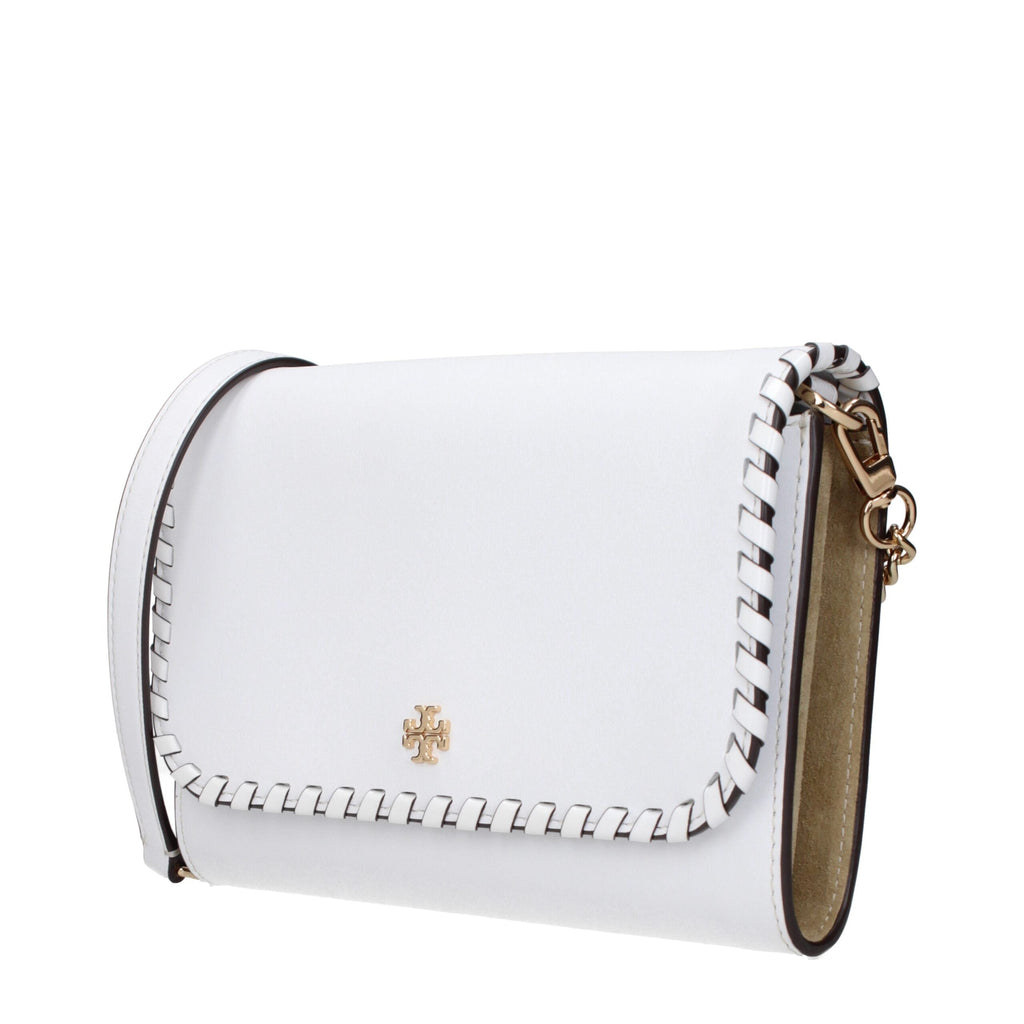 Tory Burch White Leather Clutch Women's Bag