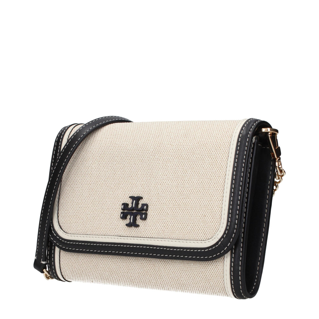 Tory Burch Beige Fabric Clutch Women's Bag