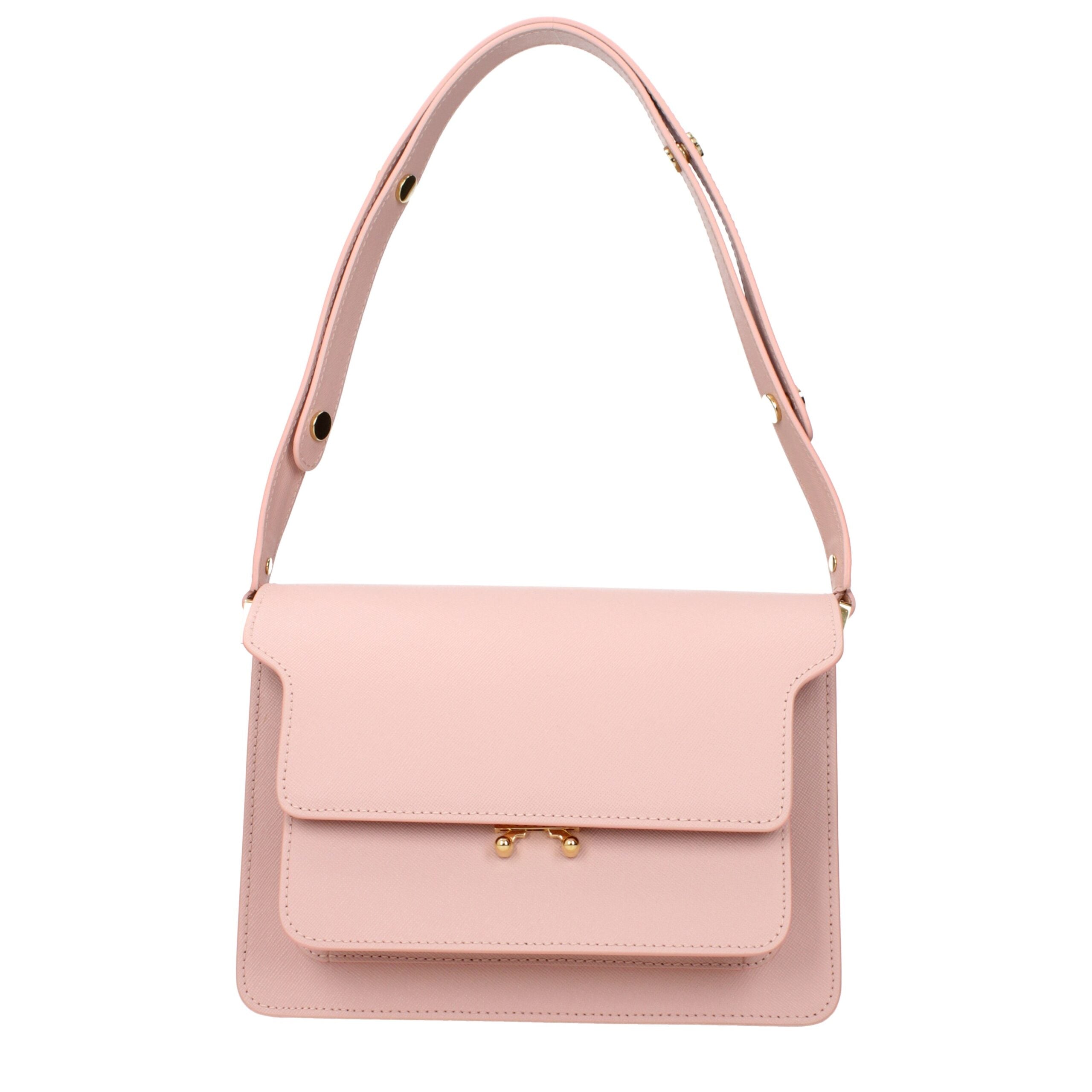 Marni Pink Leather Shoulder Women's Bag