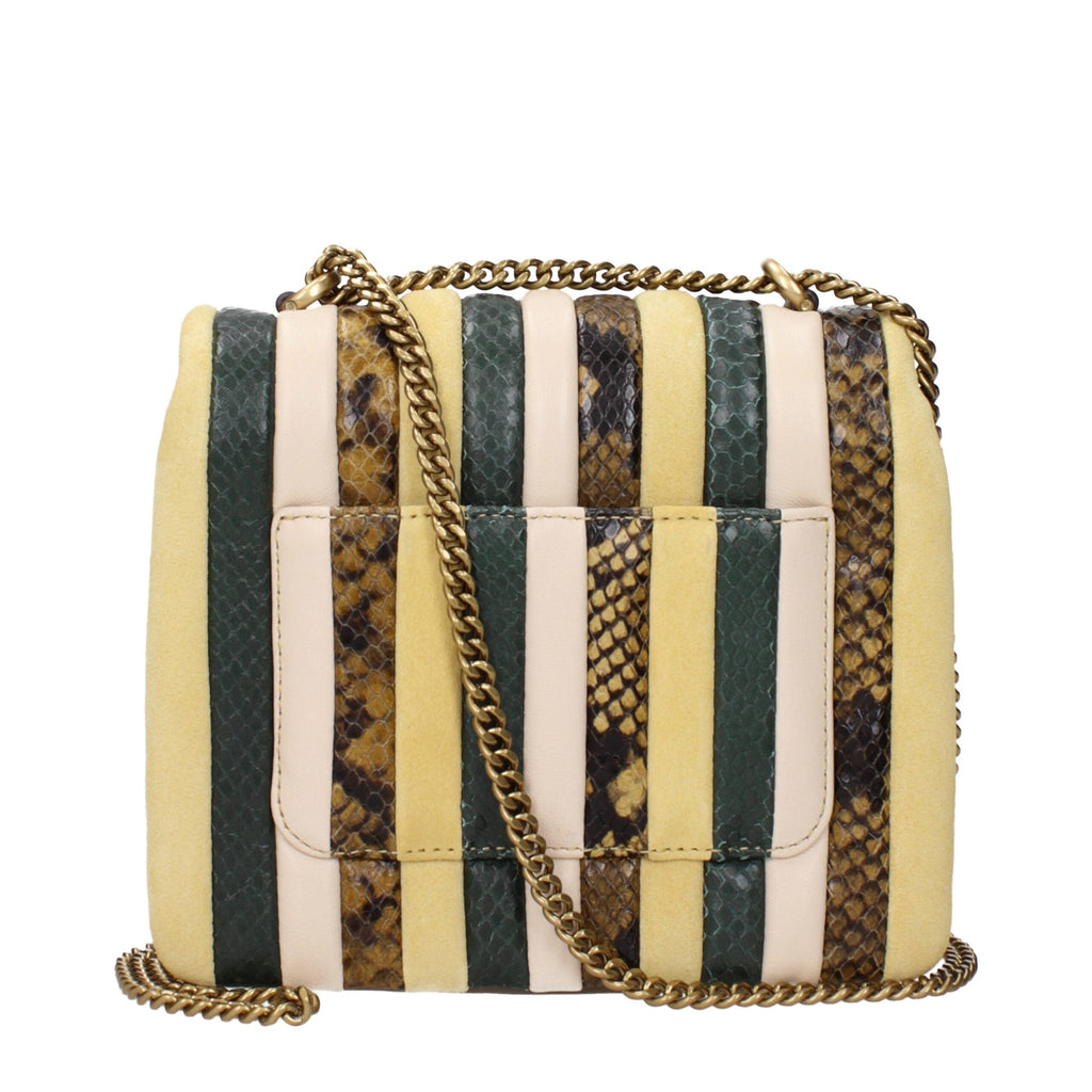 Tory Burch Yellow Leather Shoulder Women's Bag