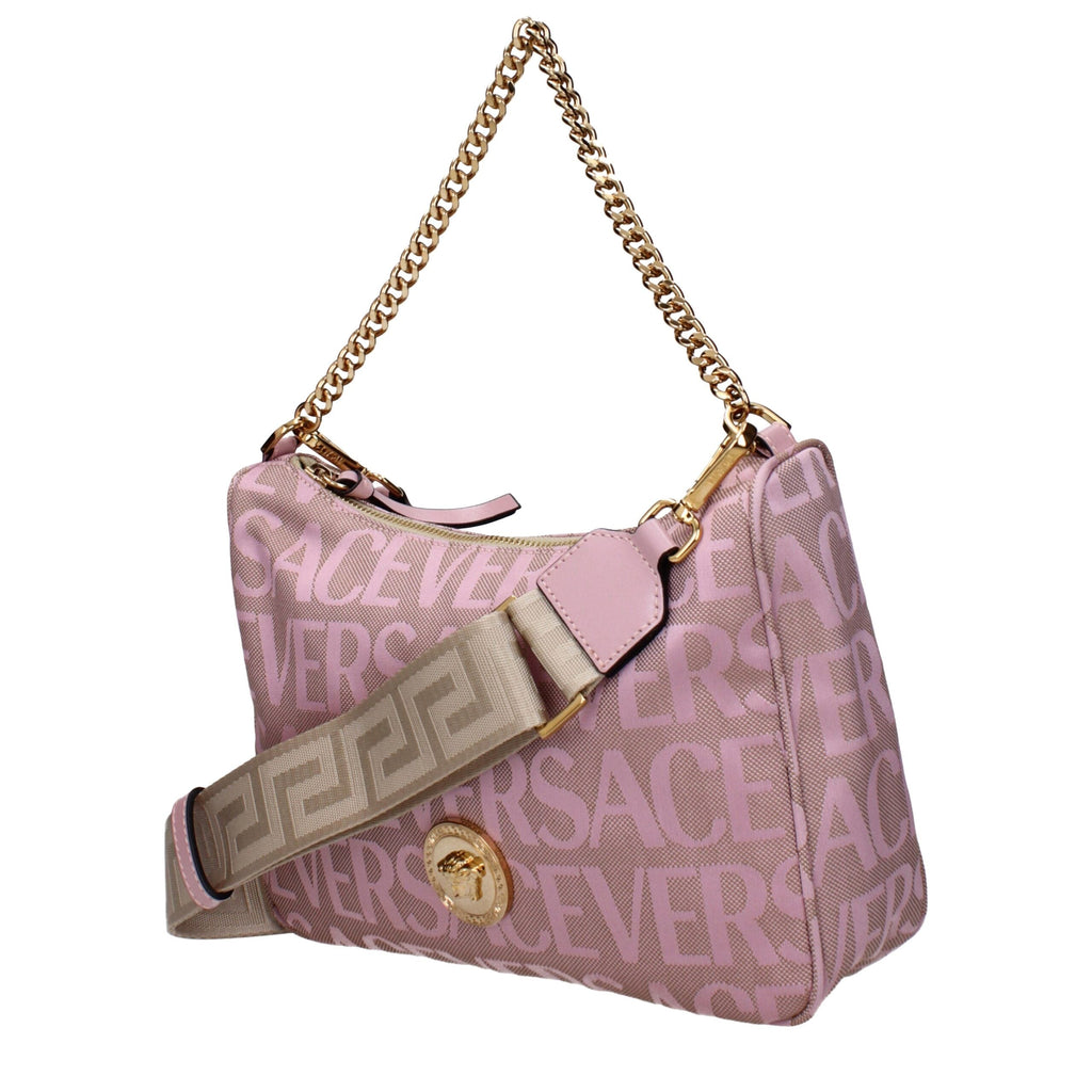 Versace Beige Fabric Women's Handbag