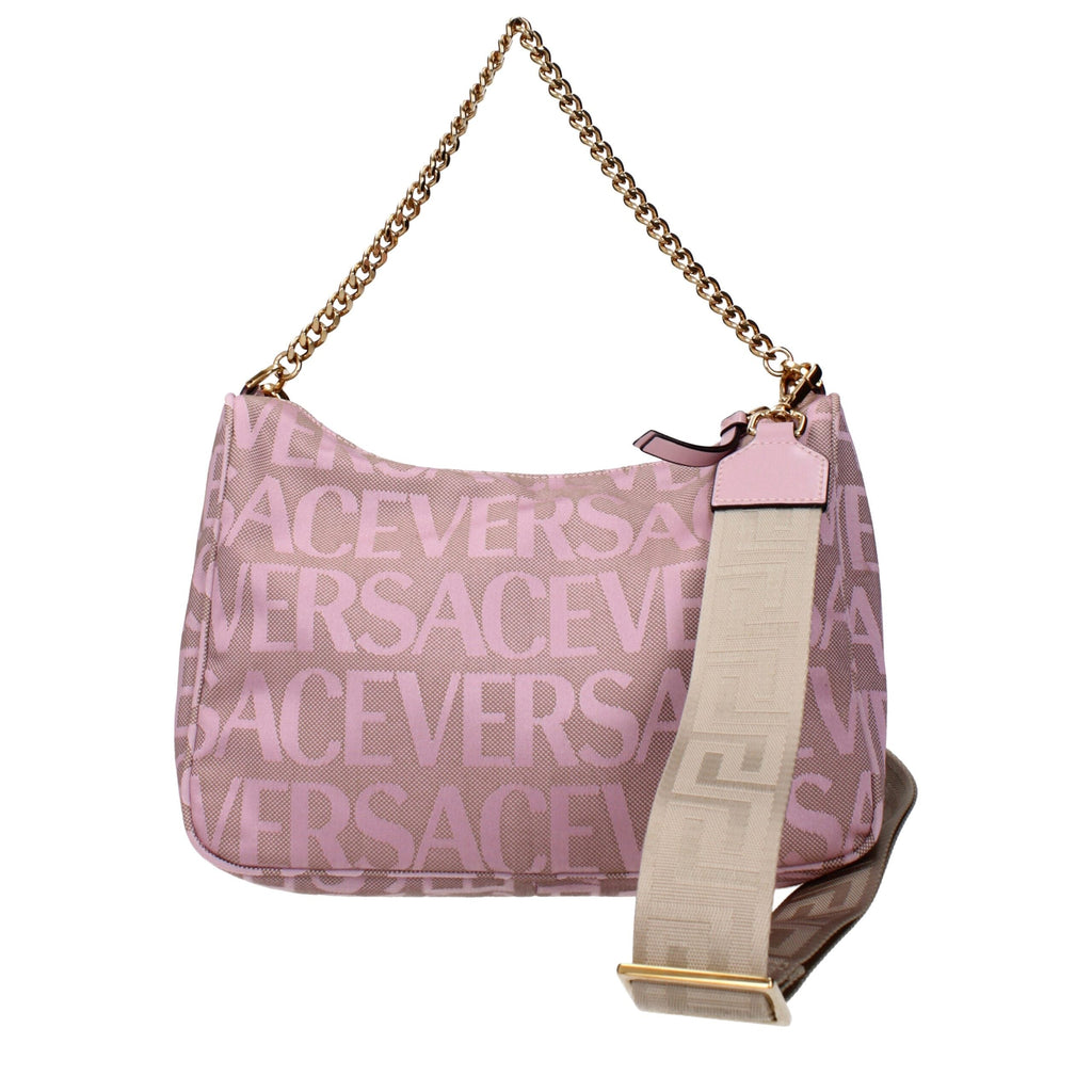 Versace Beige Fabric Women's Handbag