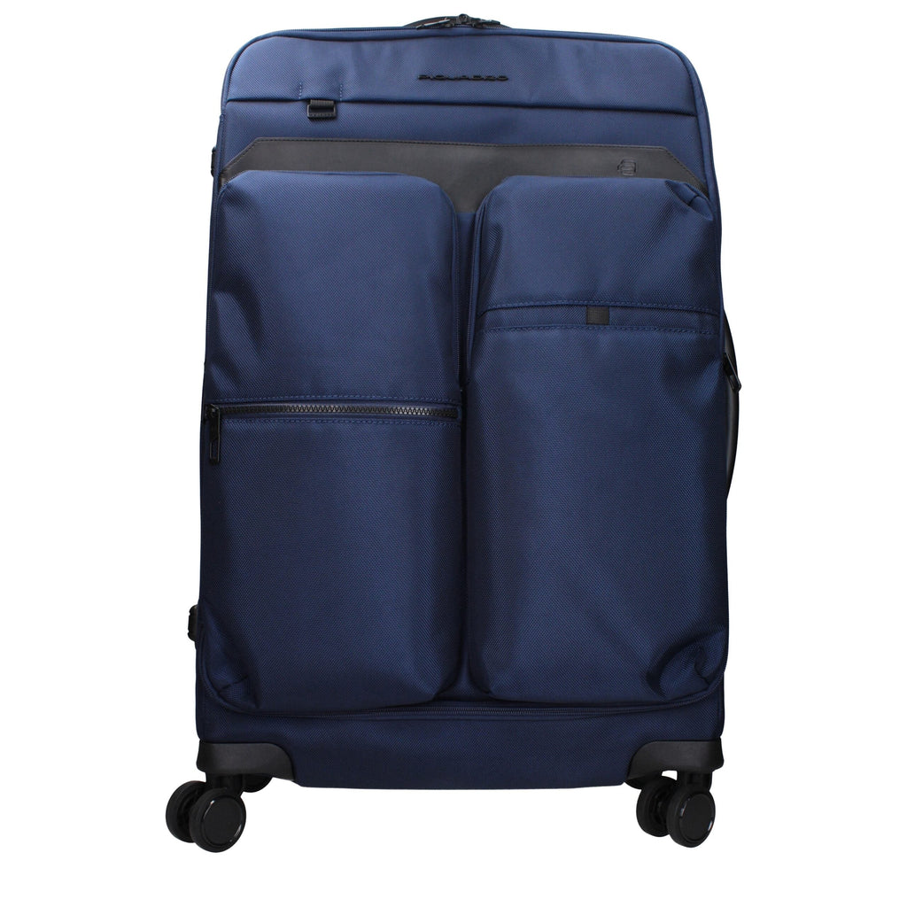 Piquadro Blue Fabric Luggage And Men's Travel