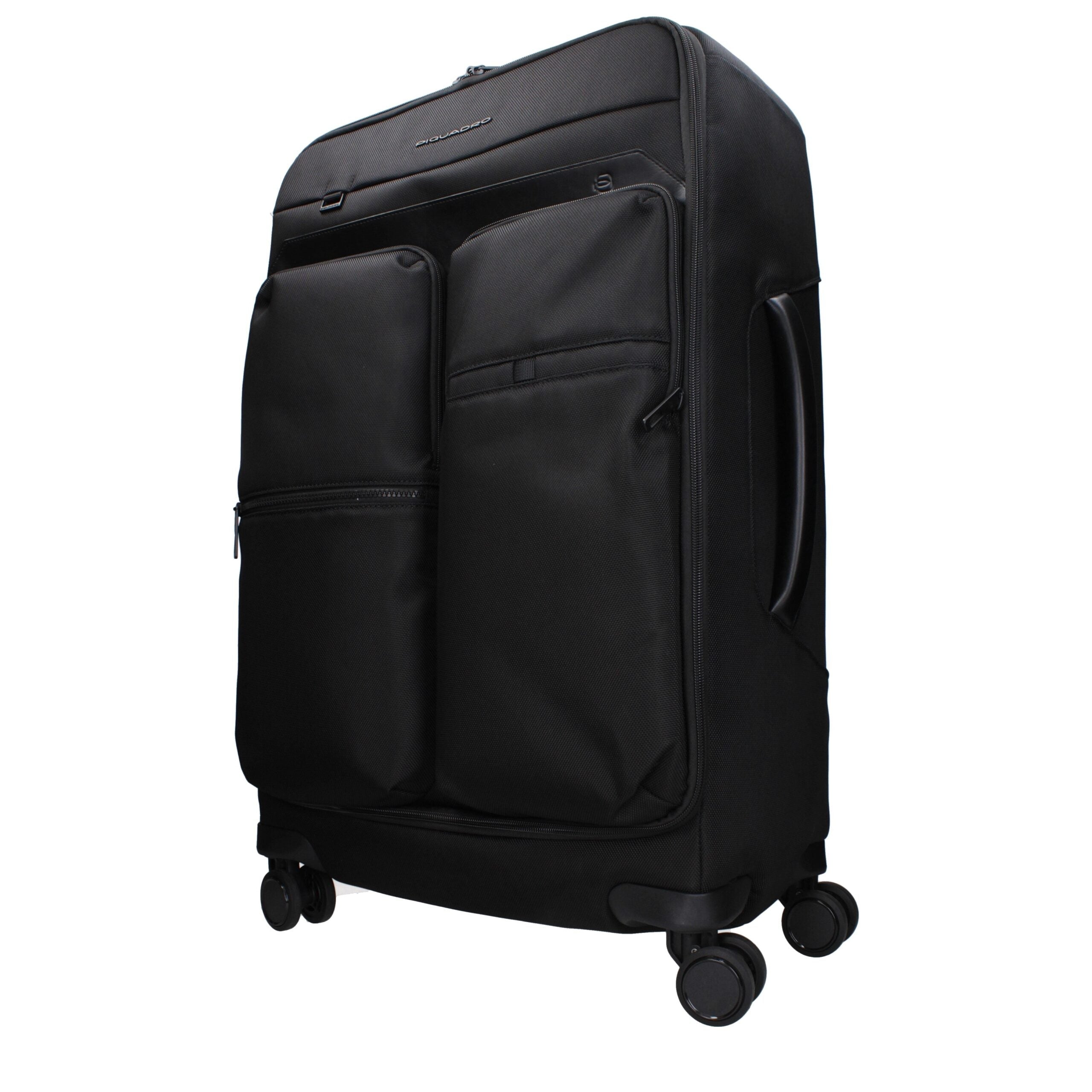 Piquadro Black Fabric Luggage And Men's Travel