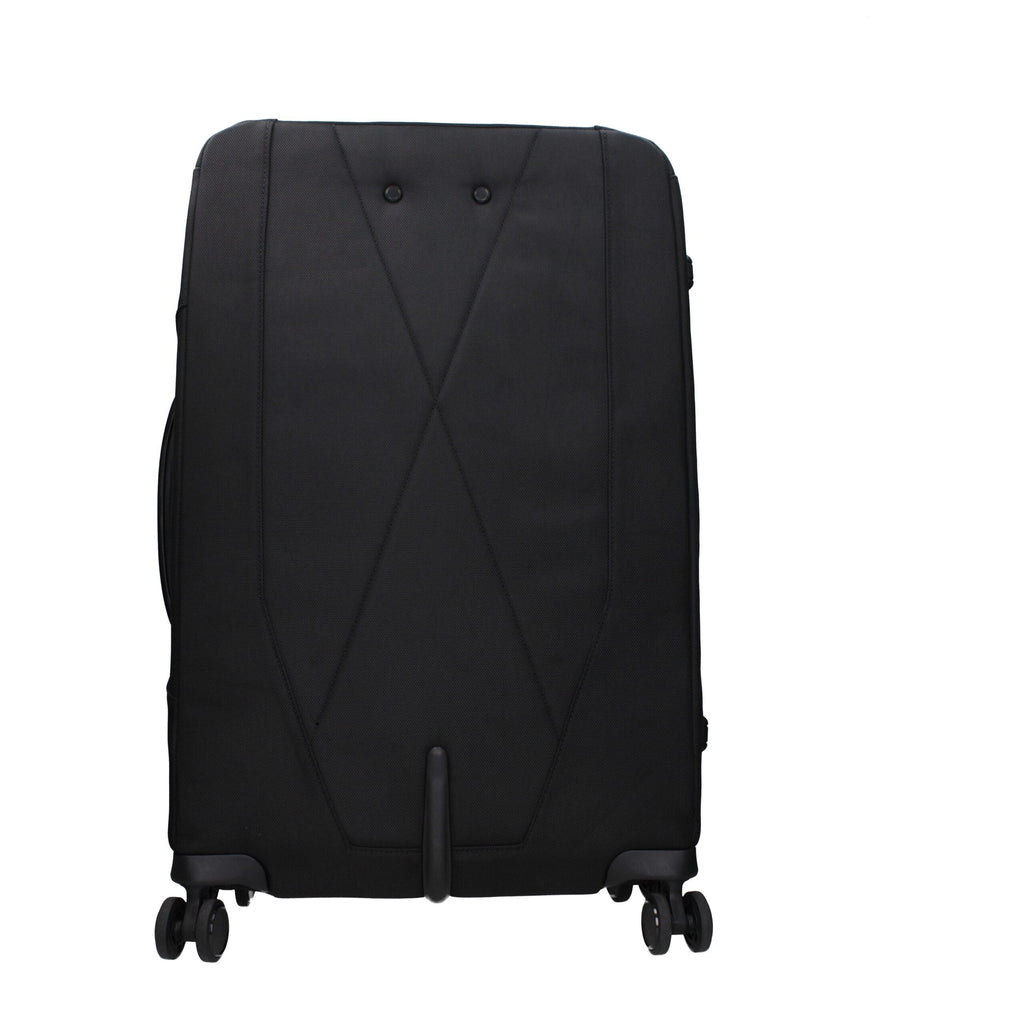 Piquadro Black Fabric Luggage And Men's Travel