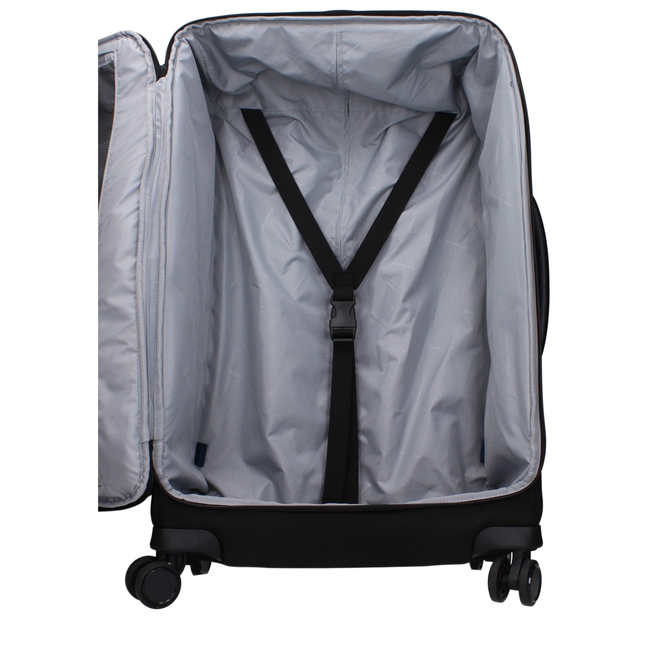 Piquadro Black Fabric Luggage And Men's Travel