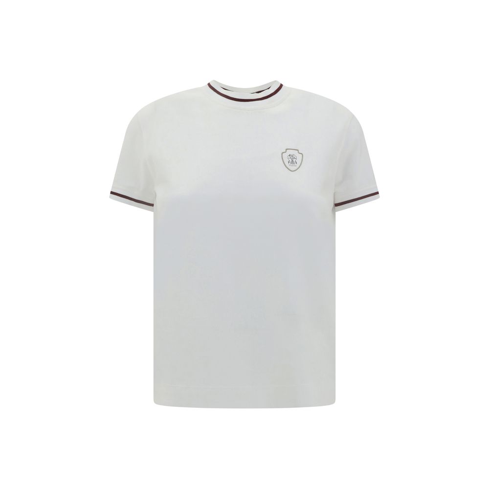 Brunello Cucinelli White Cotton Women's T-Shirt