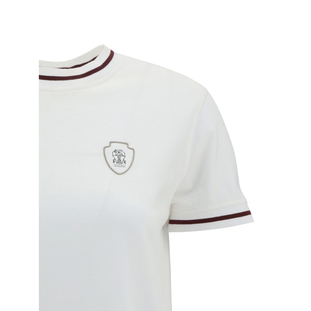 Brunello Cucinelli White Cotton Women's T-Shirt