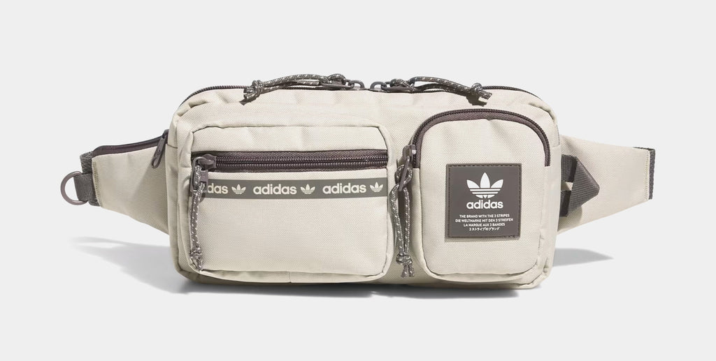 Exclusive Originals Rectangle Crossbody Mens Bag (Beige) — OS — Front View