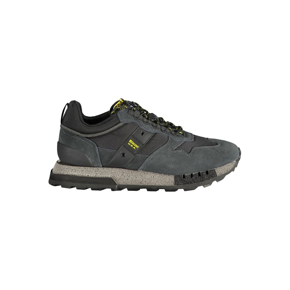 Blauer Black Polyurethane Men Men's Sneaker