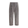 Brunello Cucinelli Brown Polyester Casual Women's Pants
