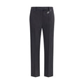 Prada Gray Fleece Wool Dress Women's Pants