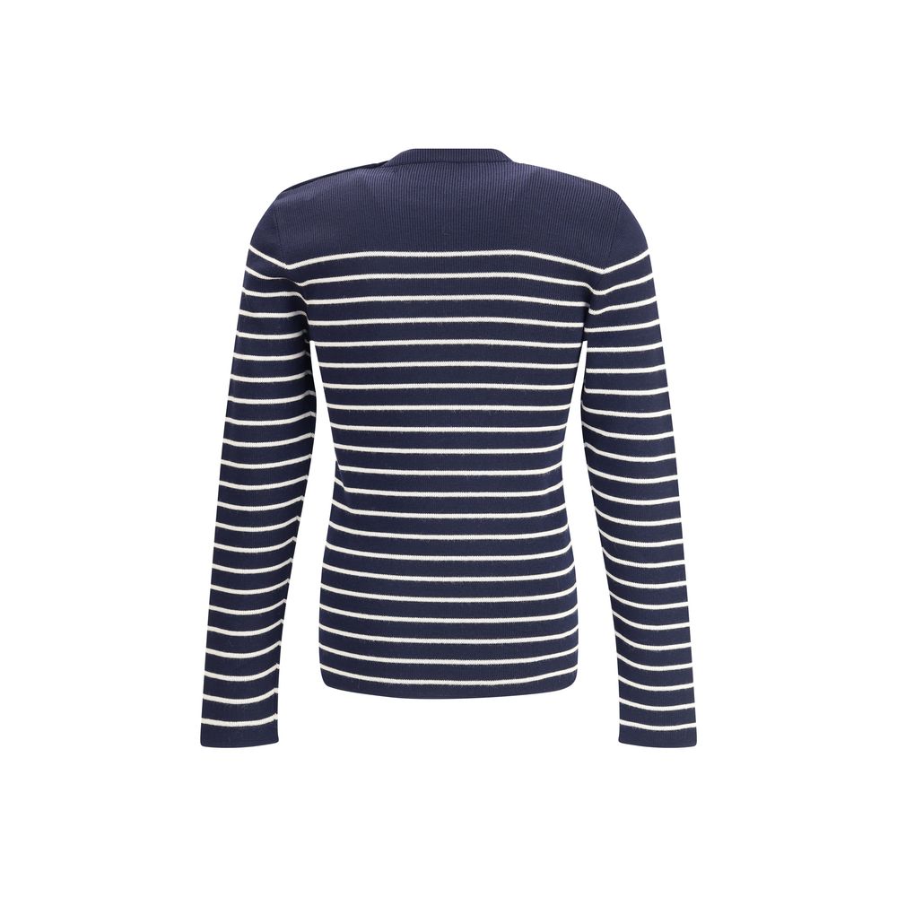 Prada Blue Fleece Wool Men's Sweatshirt