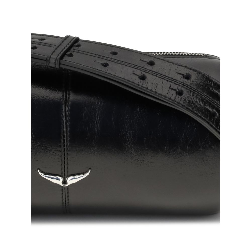 Zadig & Voltaire Black Leather Shoulder Women's Bag