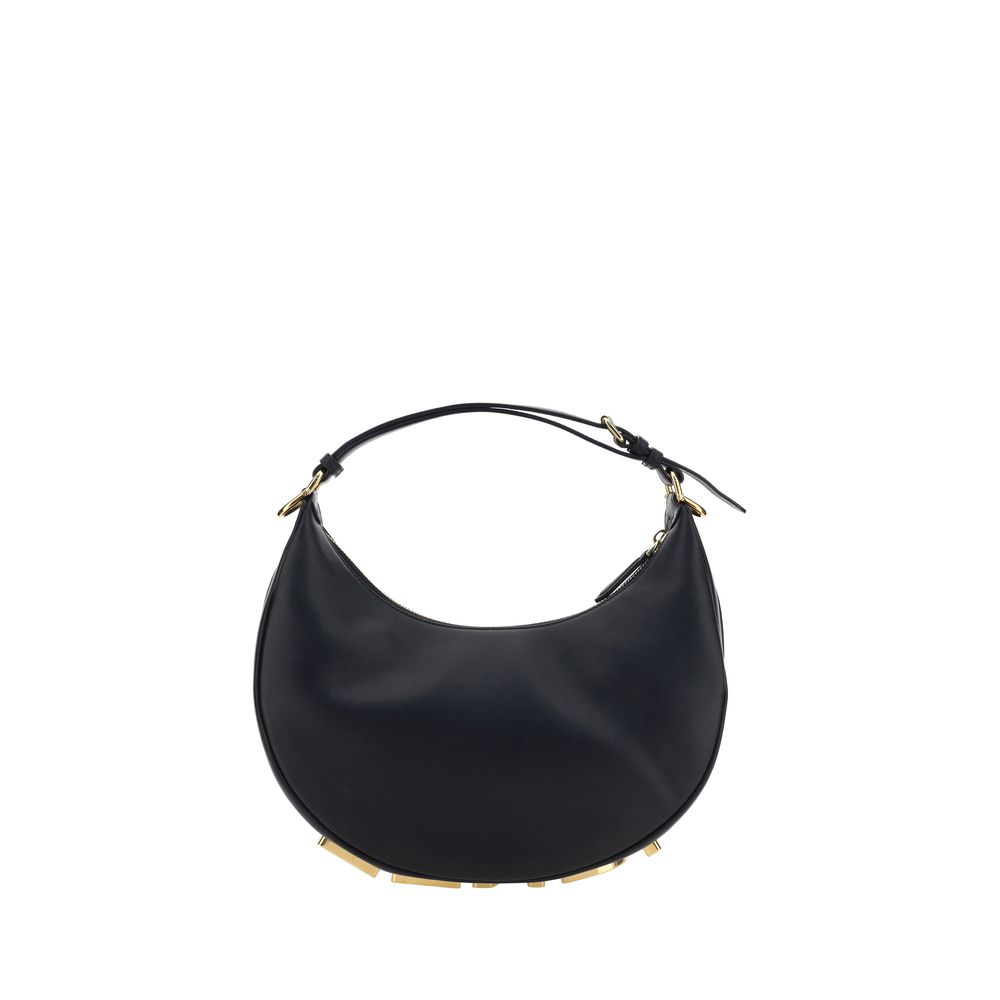 Fendi Black Calf Leather Bos Taurus Shoulder Women's Bag