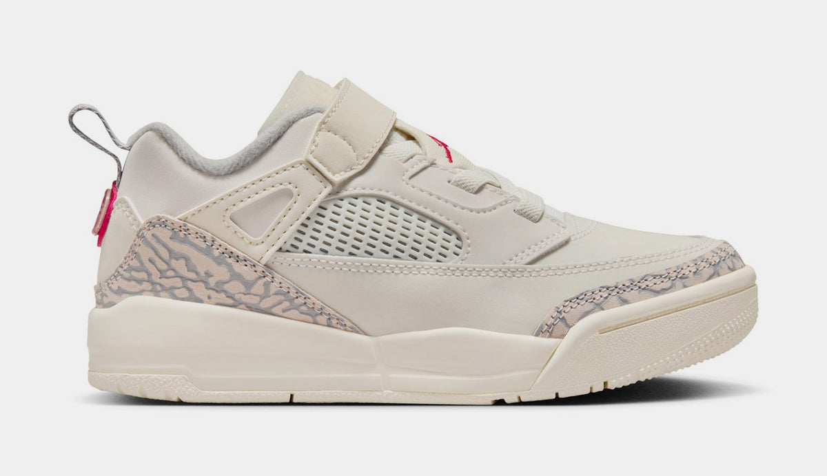 Exclusive Spizike Low Preschool Basketball Shoes (Sail/University Red/Coconut Milk) — 10.5C — Front View