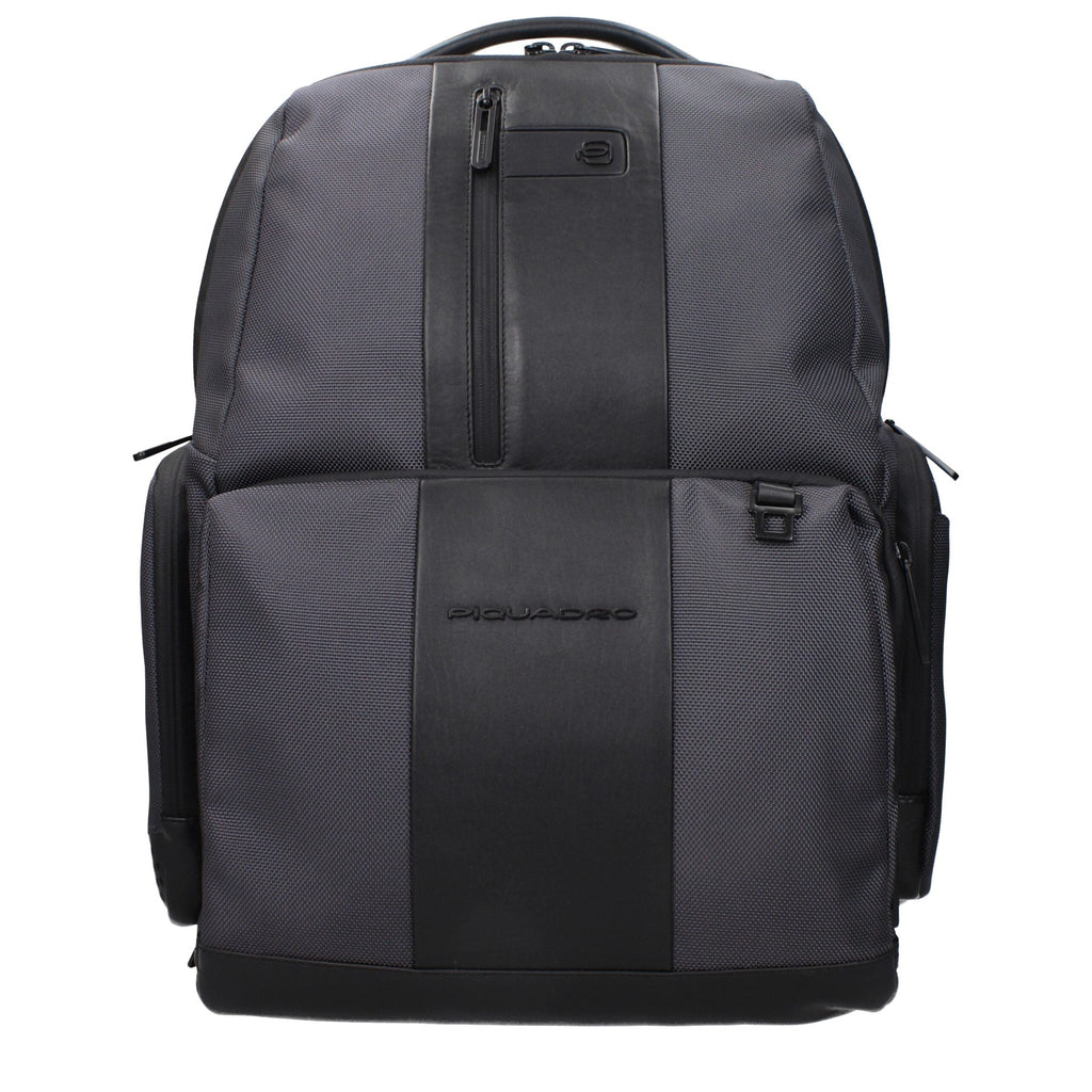 Piquadro Gray Nylon Men's Backpack