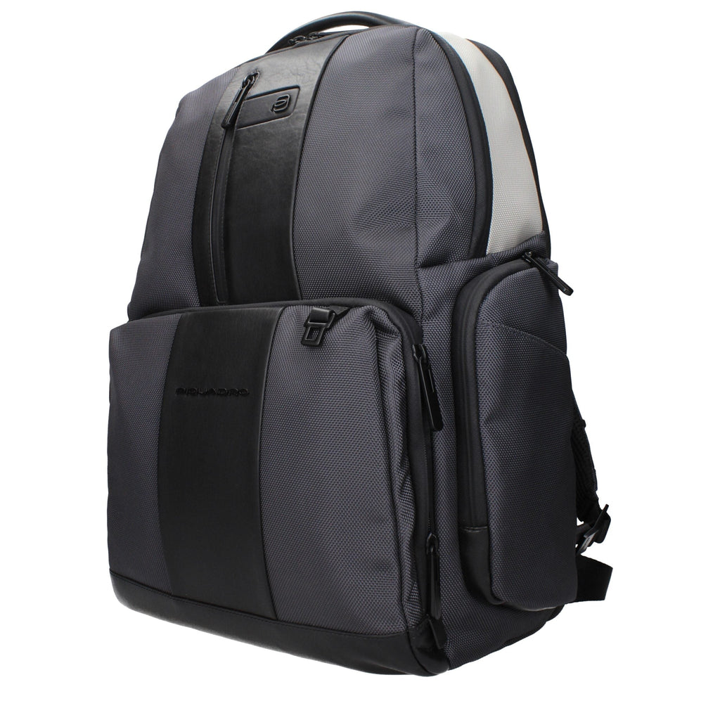 Piquadro Gray Nylon Men's Backpack