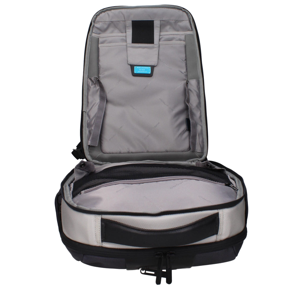 Piquadro Gray Nylon Men's Backpack