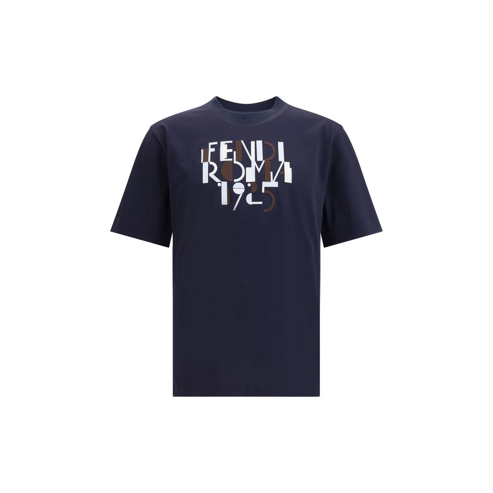 Fendi Blue Cotton Men's T-Shirt